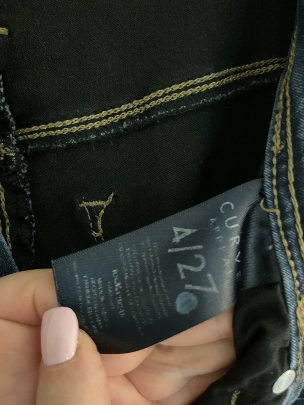 Curve Appeal Essential High Rise Skinny Jeans Size 4 Dark Wash - Picture 7 of 7